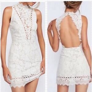 Free People × Saylor Cherie Lace Mini Size Large Dress